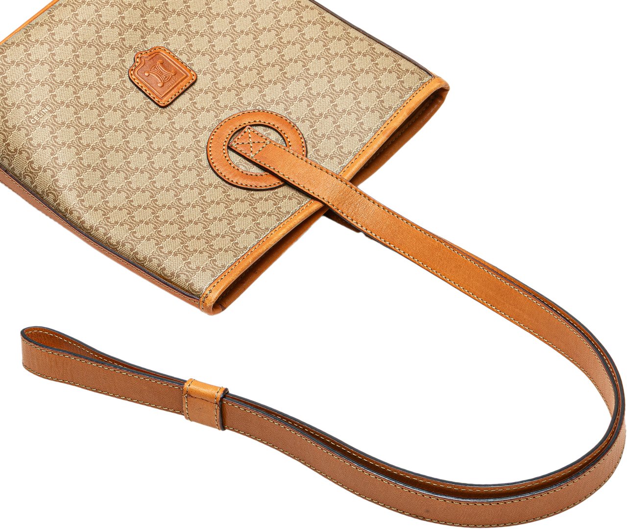 Celine Macadam Coated Canvas Crossbody Bruin