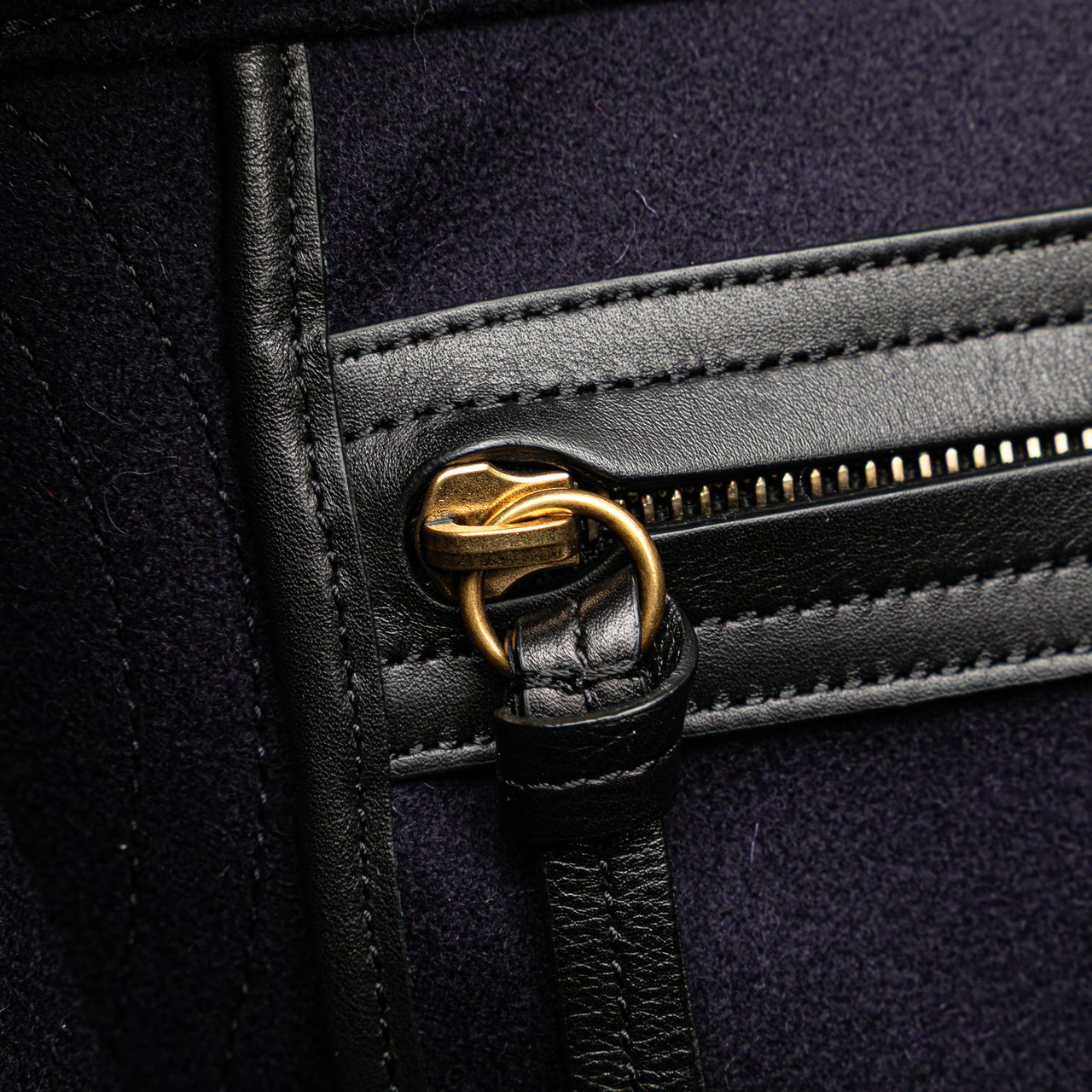 Celine Medium Felt Phantom Luggage Tote Blauw