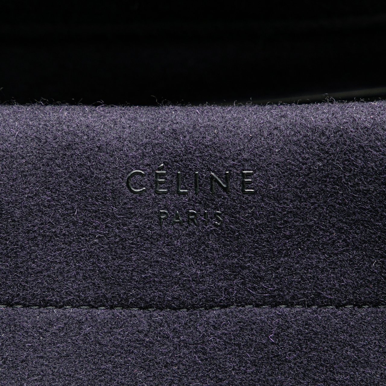 Celine Medium Felt Phantom Luggage Tote Blauw