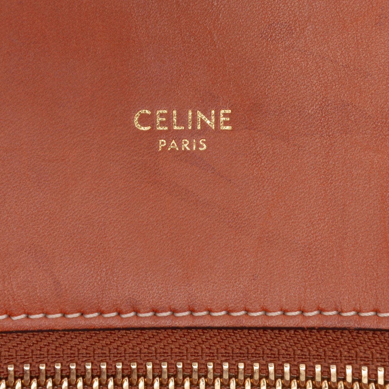 Celine Small Triomphe Canvas Maillon Vertical Cabas Satchel Blauw