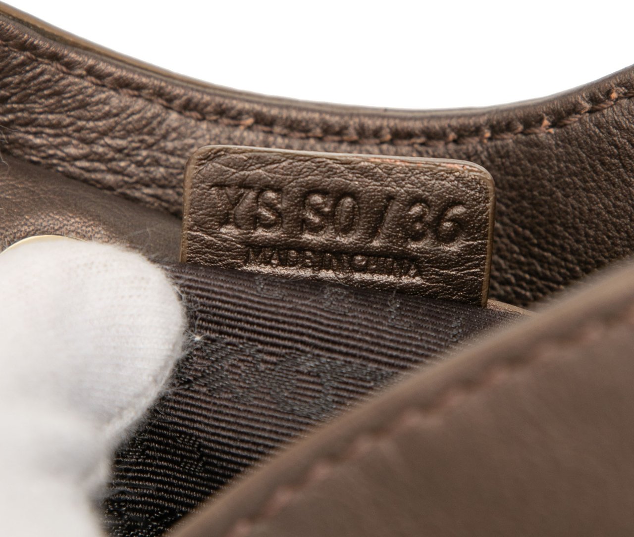 Celine Macadam Denim Pleated Shoulder Bag Roze