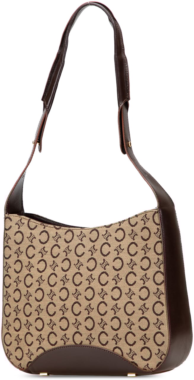 Celine C Macadam Canvas Shoulder Bag Bruin