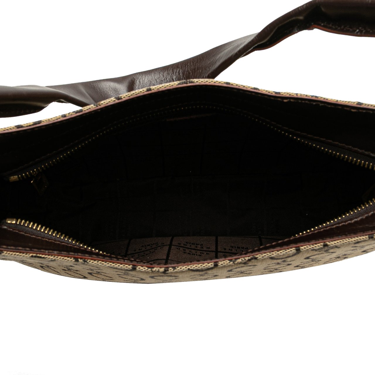 Celine C Macadam Canvas Shoulder Bag Bruin