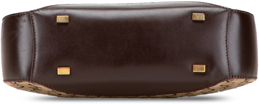 Celine C Macadam Canvas Shoulder Bag Bruin
