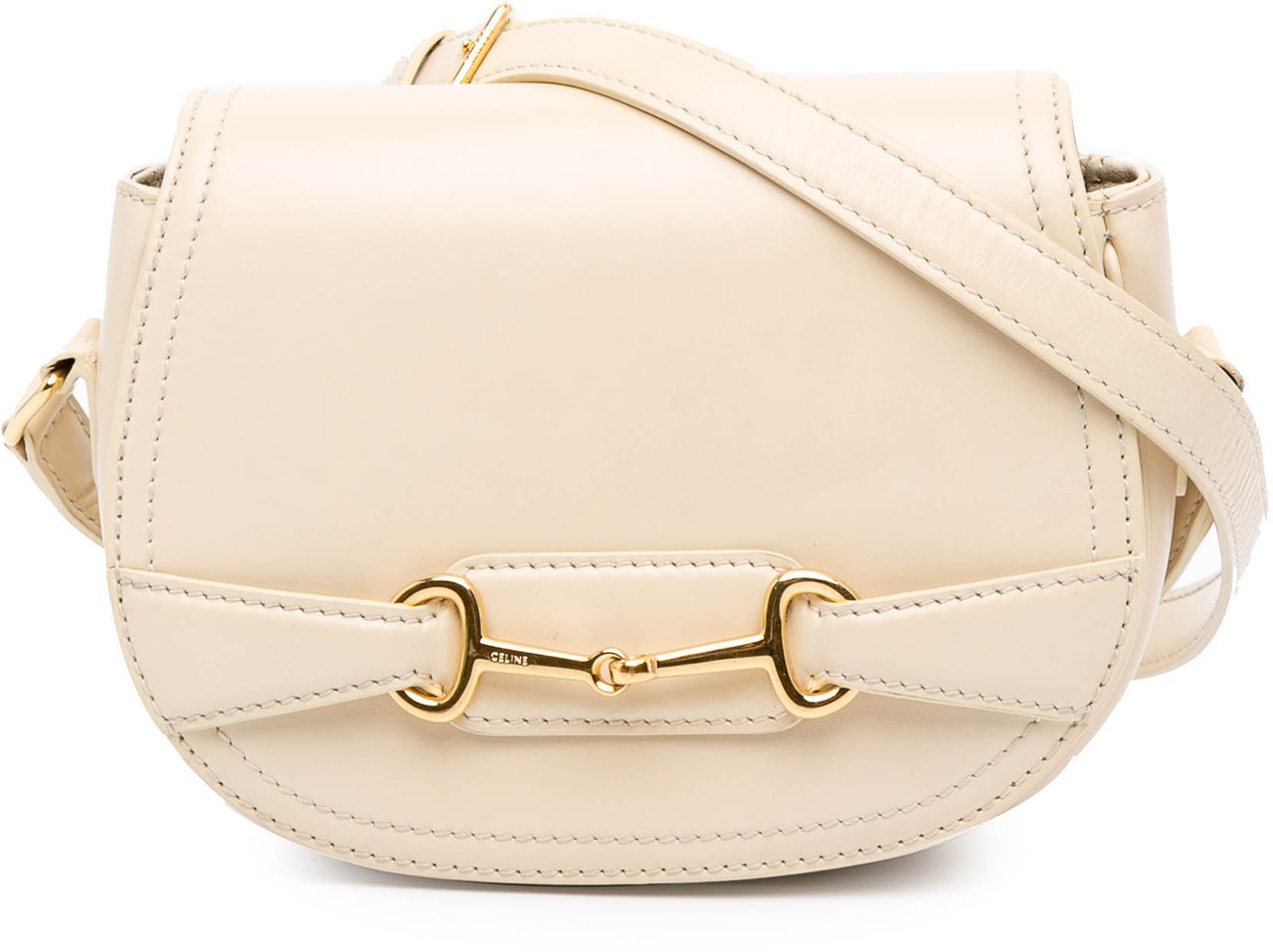 Celine Small Satinated Calfskin Crecy Flap Crossbody Bruin