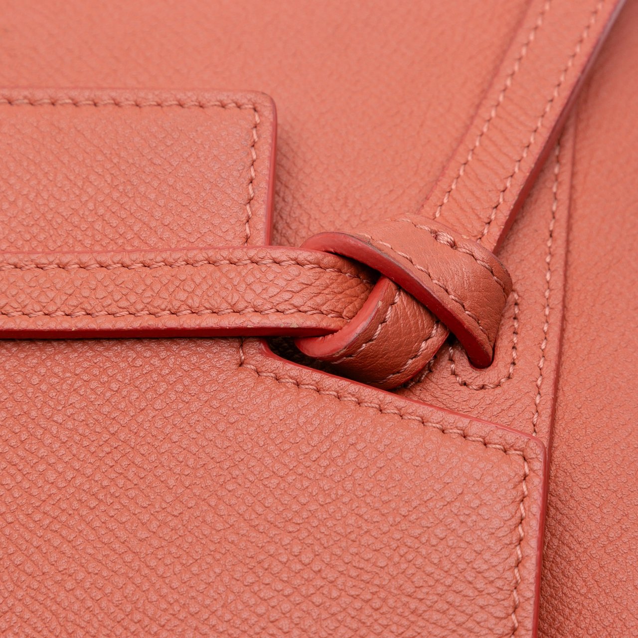 Celine Nano Grained Calfskin Belt Bag Oranje
