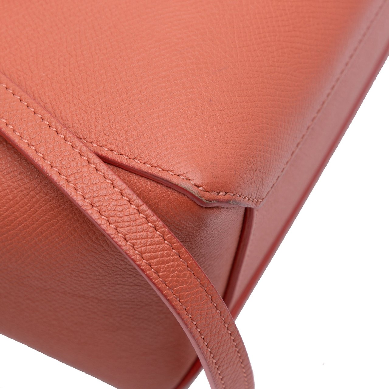 Celine Nano Grained Calfskin Belt Bag Oranje