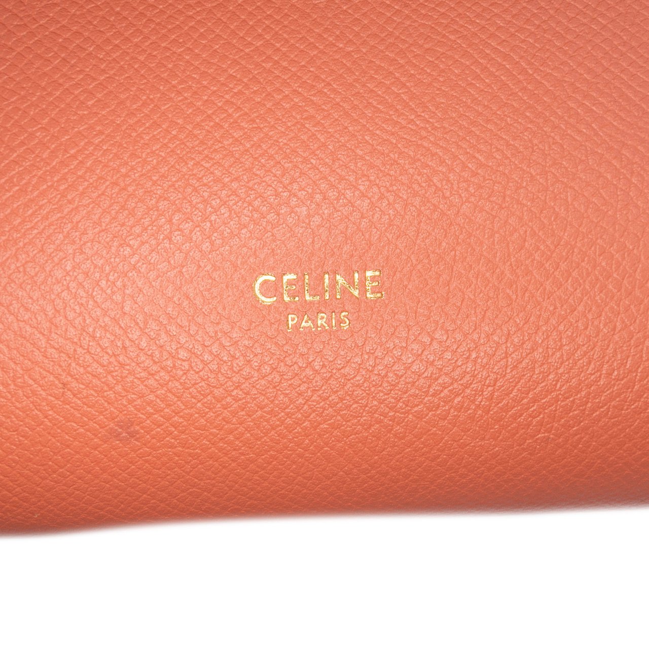 Celine Nano Grained Calfskin Belt Bag Oranje