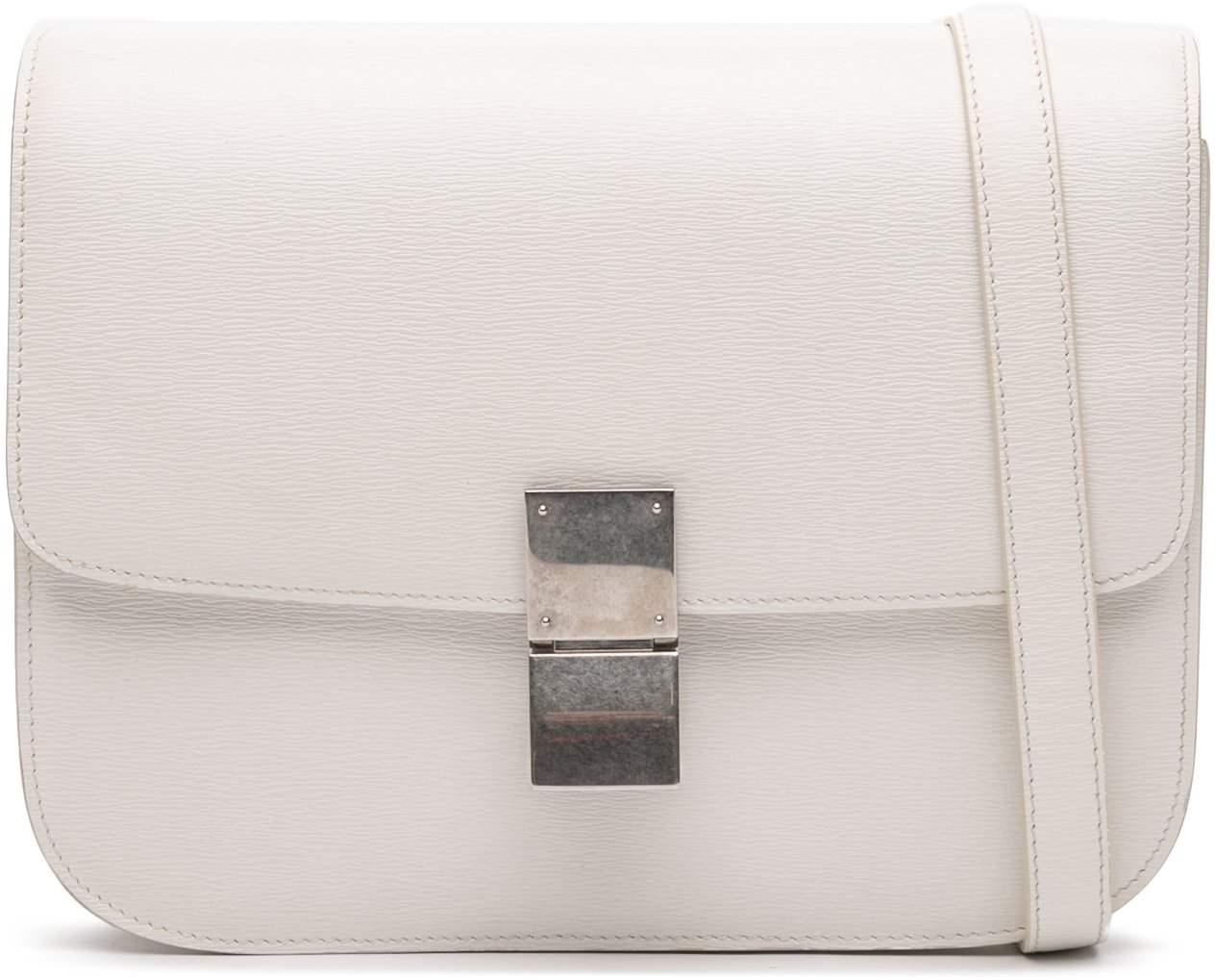 Celine Medium Calfskin Classic Box Wit