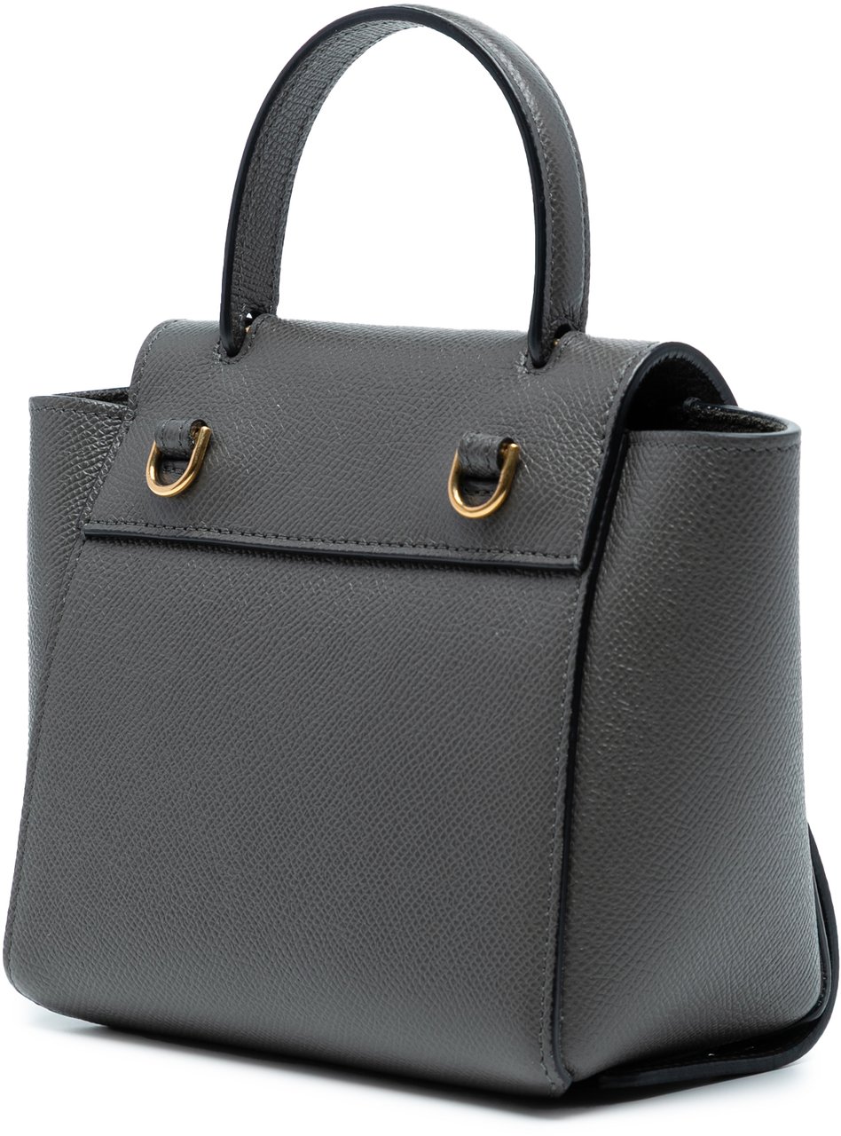 Celine Pico Grained Calfskin Belt Bag Grijs