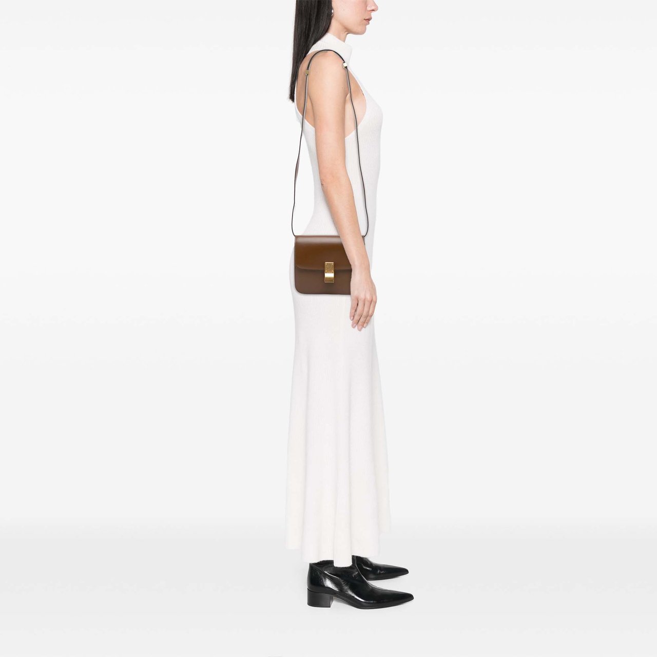 Celine Teen Calfskin Classic Box Bruin