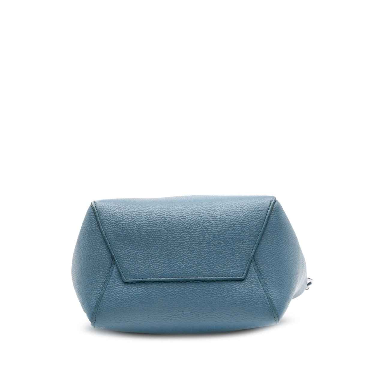 Celine Small Soft Grained Calfskin Seau Sangle Bucket Bag Blauw