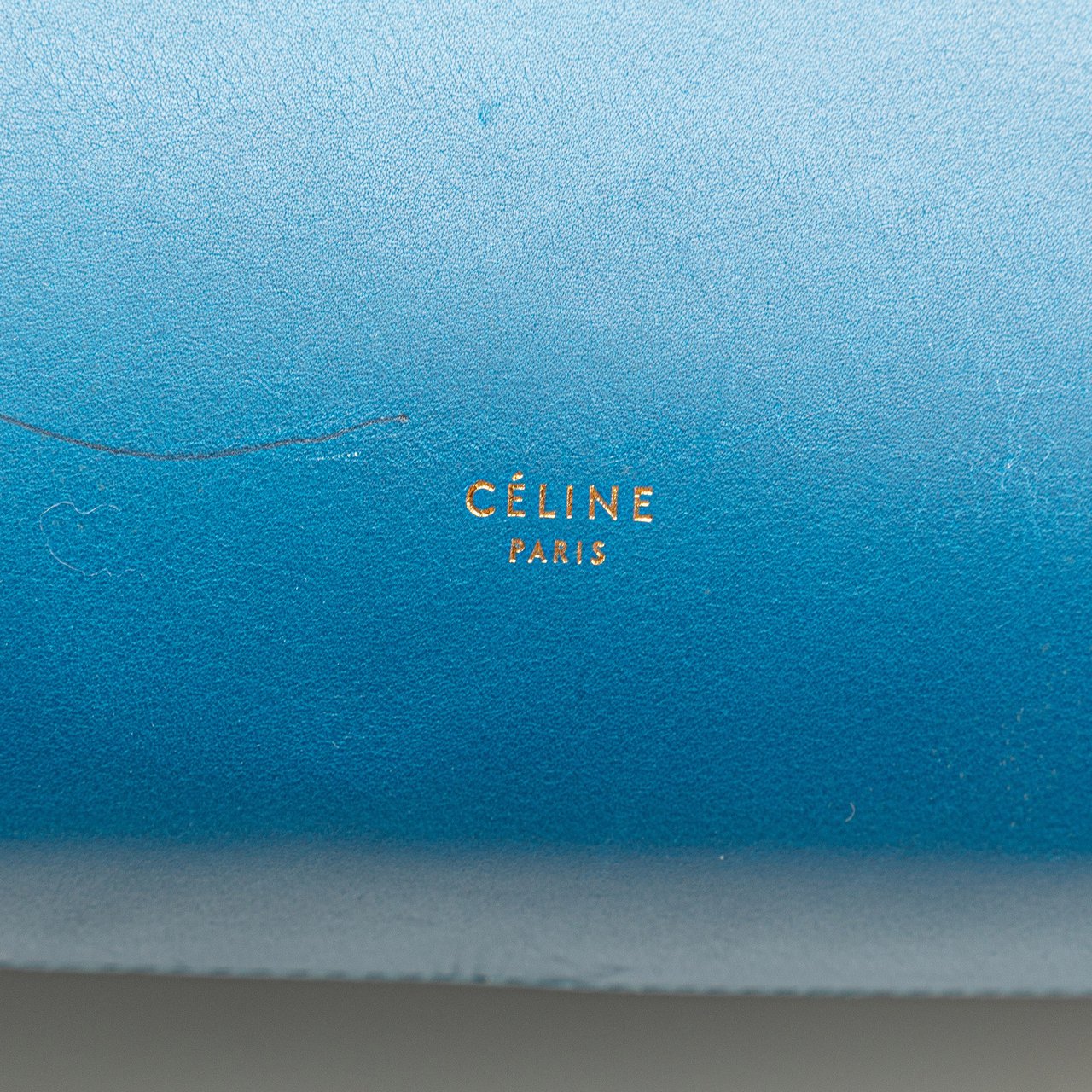 Celine Mini Tricolor Smooth Calfskin Belt Bag Blauw