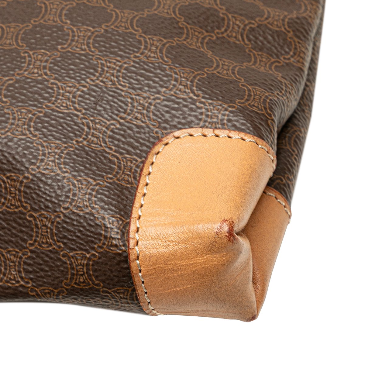 Celine Macadam Coated Canvas Tote Bruin