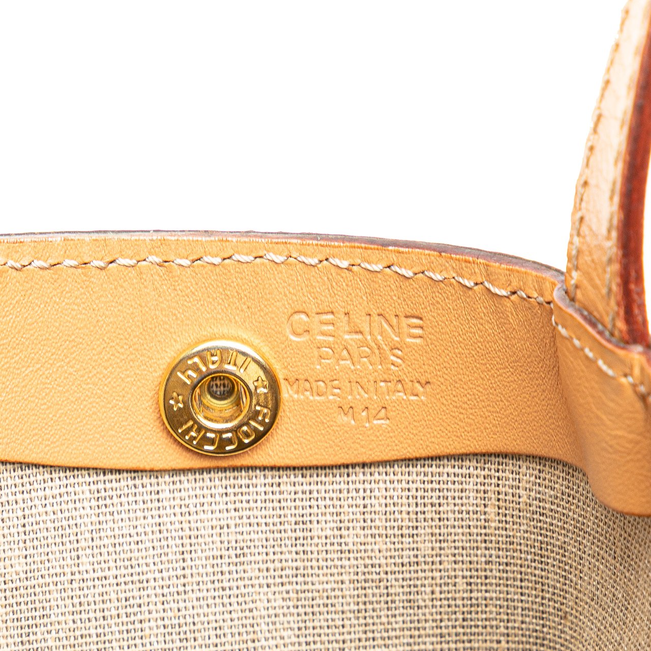 Celine Macadam Coated Canvas Tote Bruin