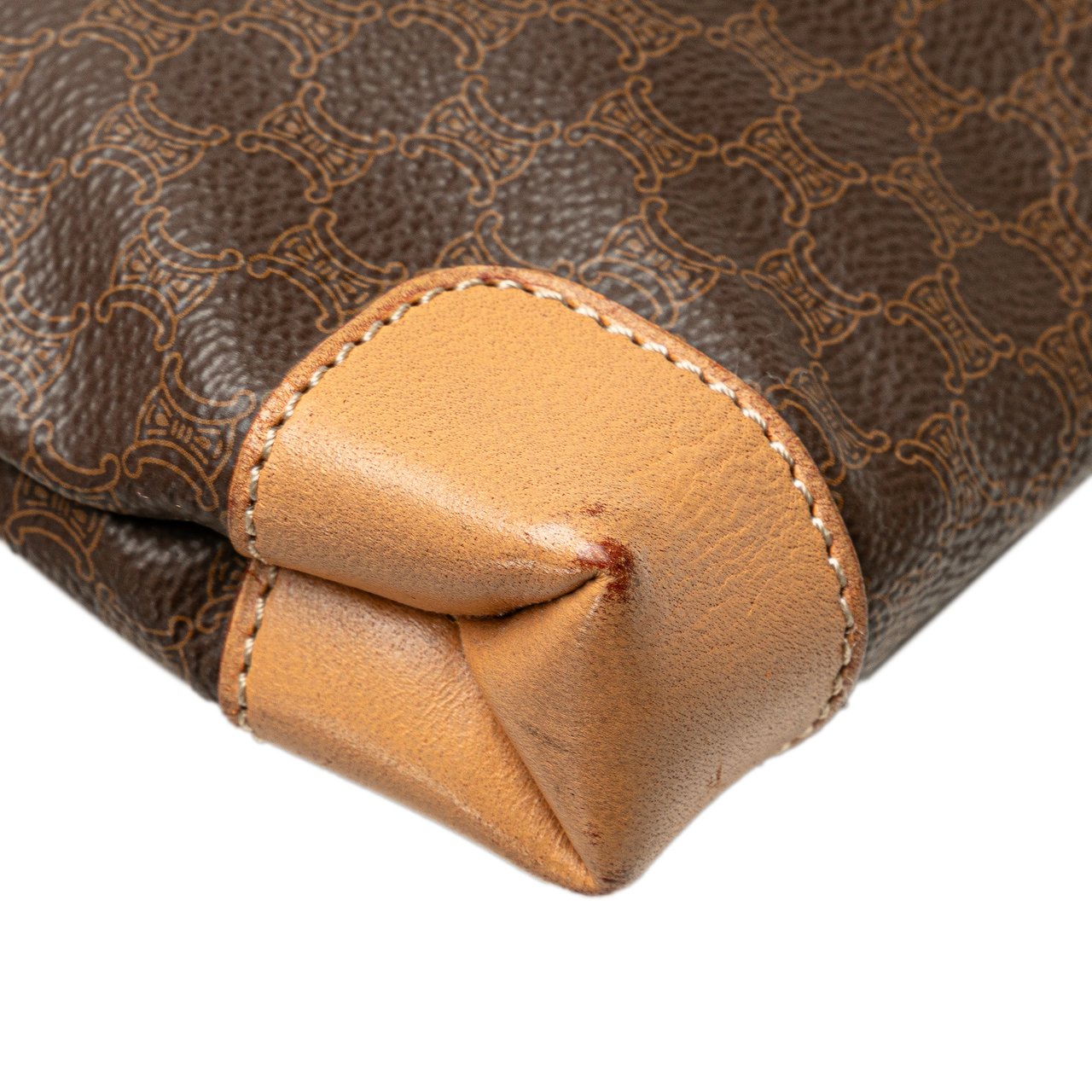 Celine Macadam Coated Canvas Tote Bruin