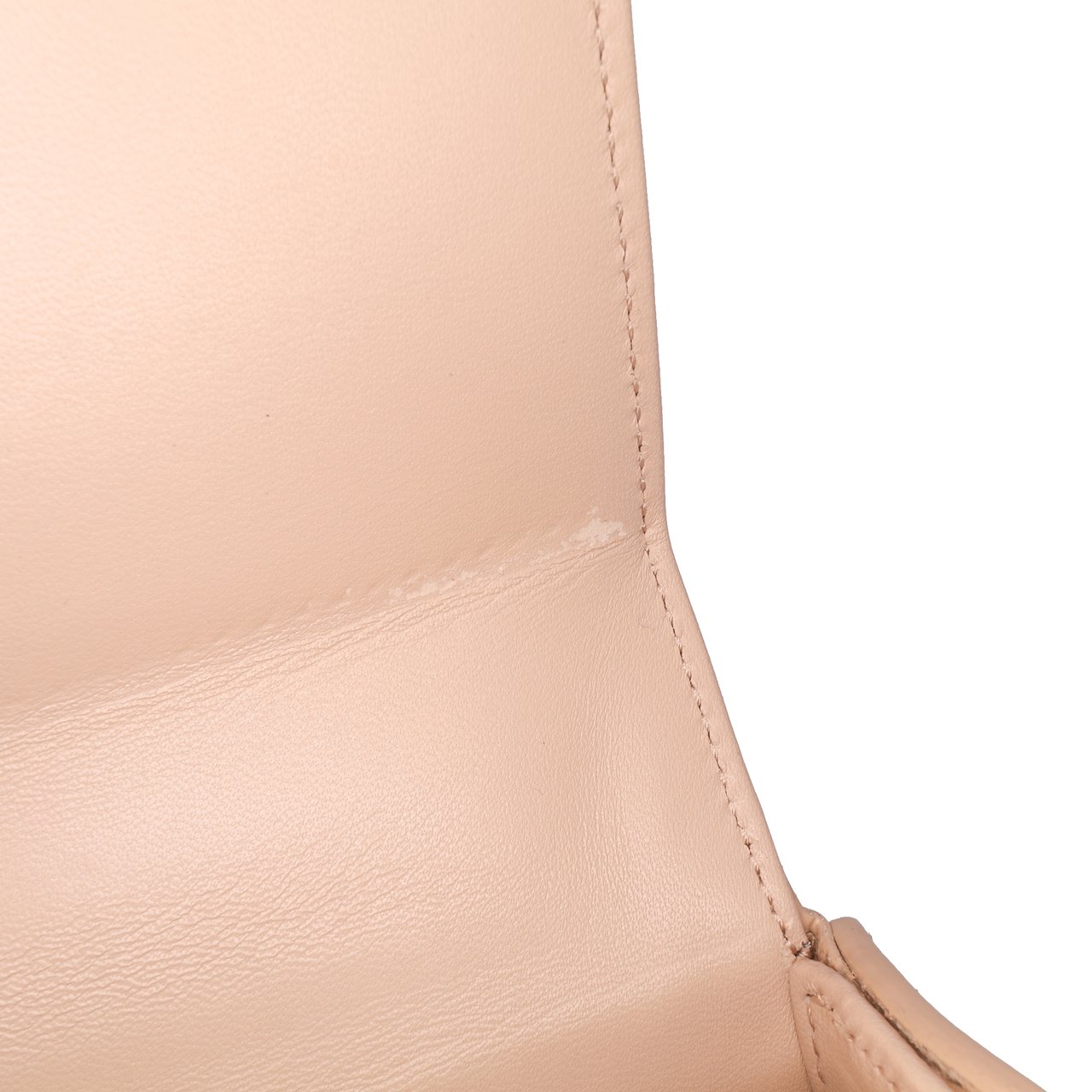 Celine Shiny Calfskin Triomphe Chain Box Shoulder Bag Bruin