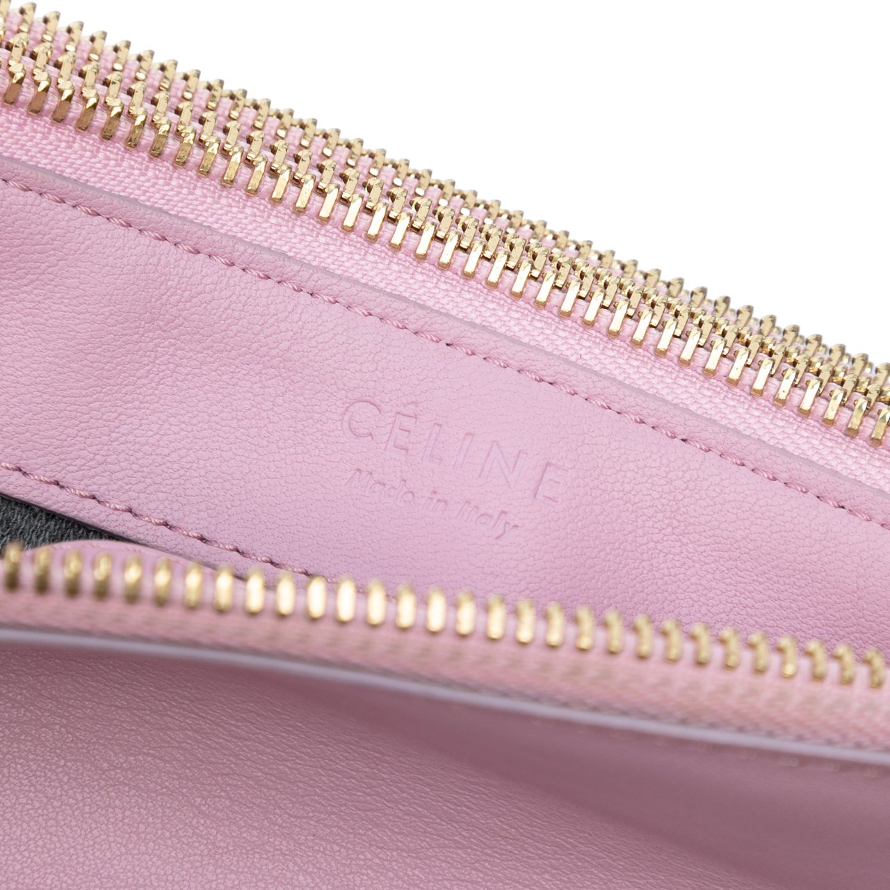 Celine Small Lambskin Trio Crossbody Roze