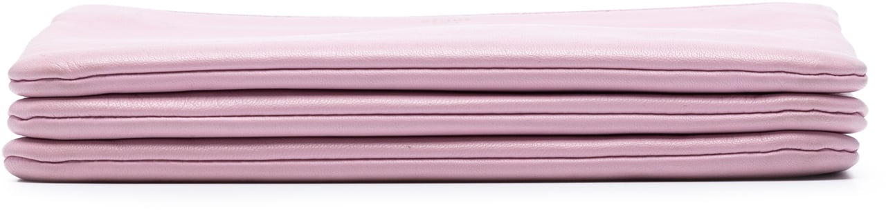 Celine Small Lambskin Trio Crossbody Roze