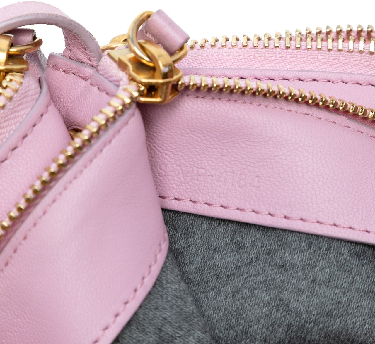 Celine Small Lambskin Trio Crossbody Roze