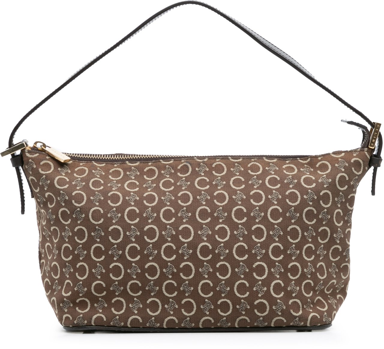 Celine C Macadam Canvas Shoulder Bag Bruin