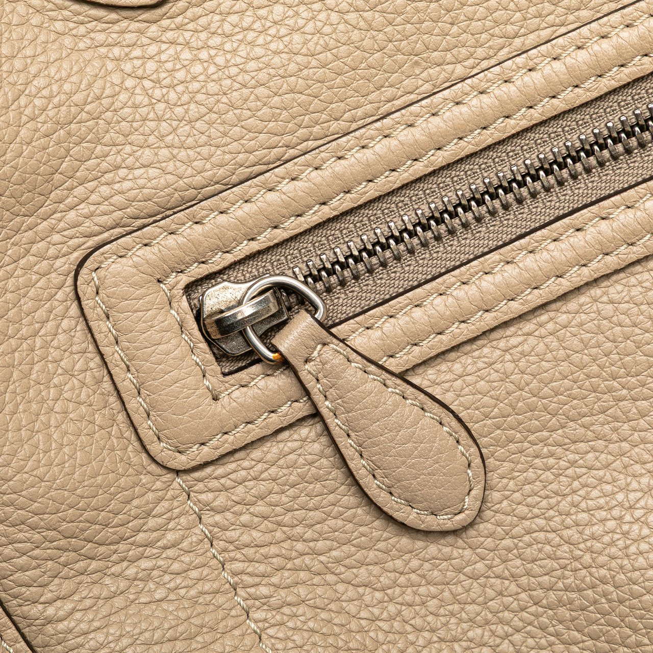 Celine Mini Calfskin Luggage Tote Bruin