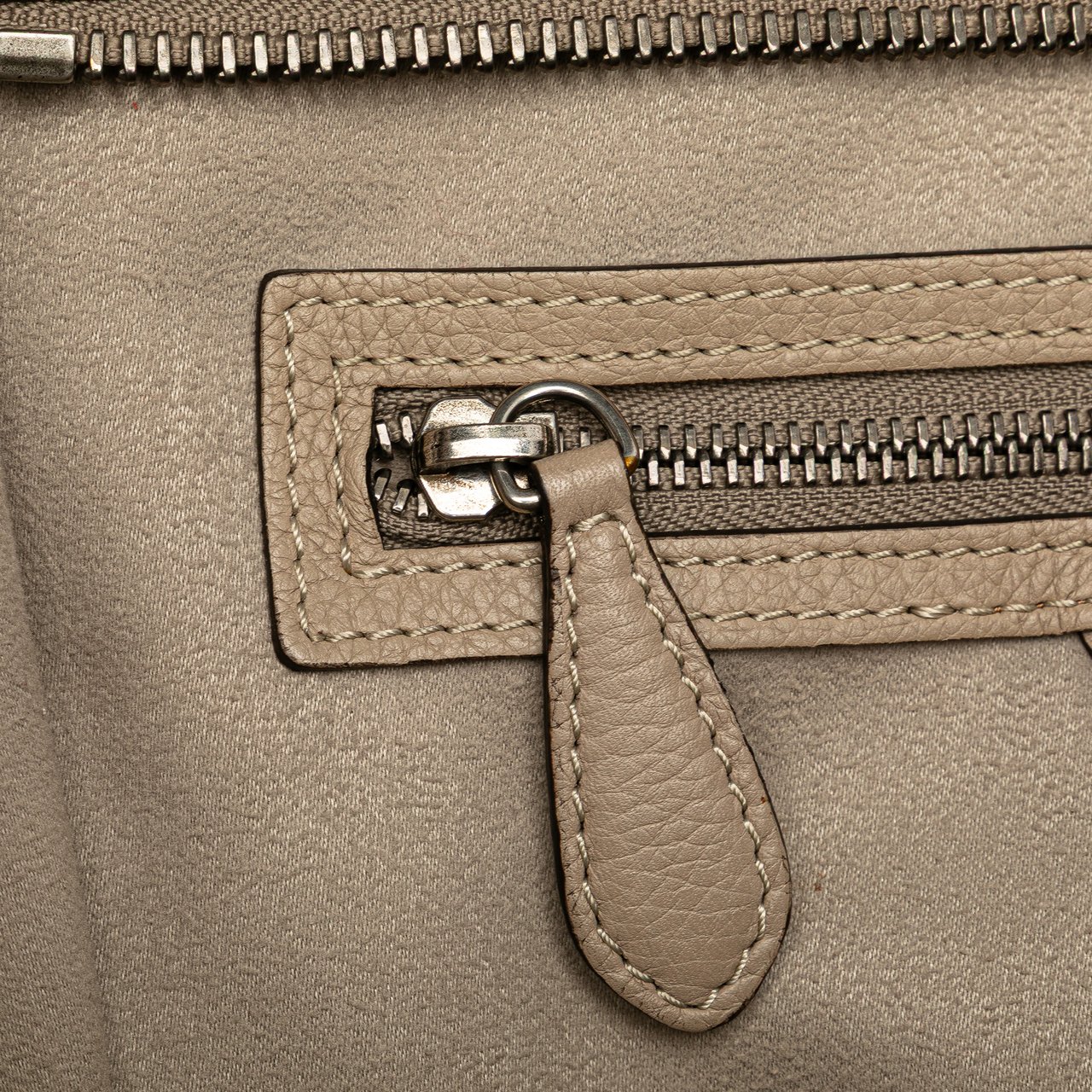 Celine Mini Calfskin Luggage Tote Bruin