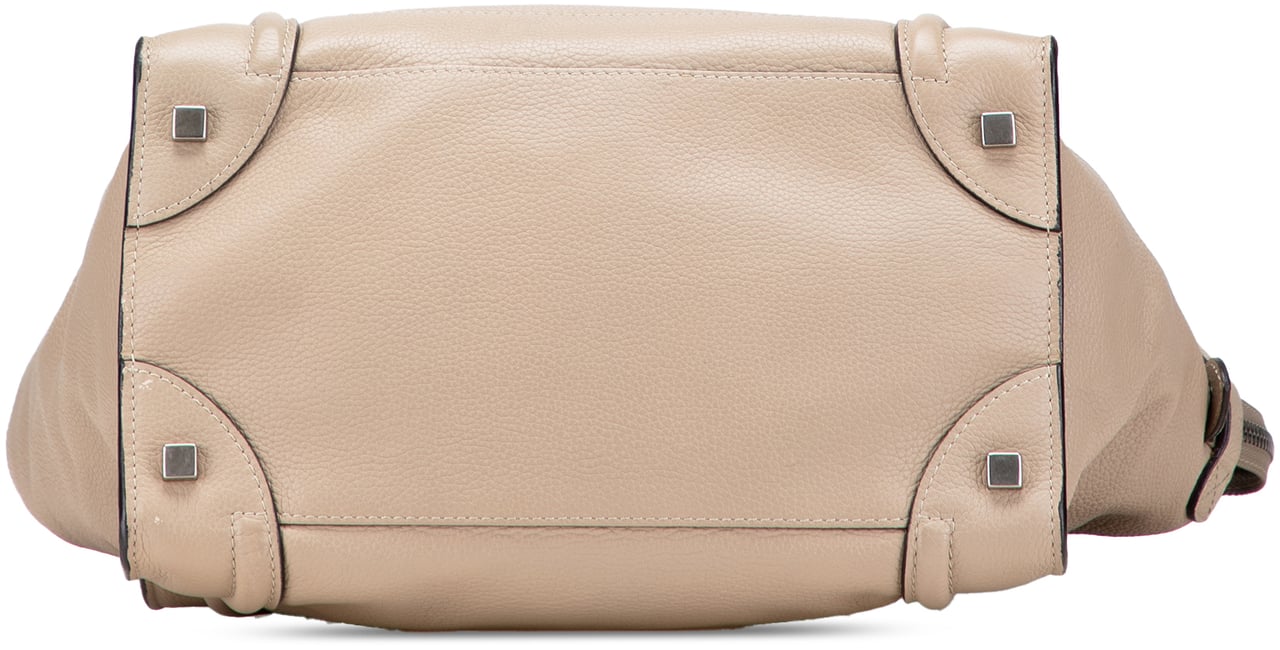 Celine Mini Calfskin Luggage Tote Bruin