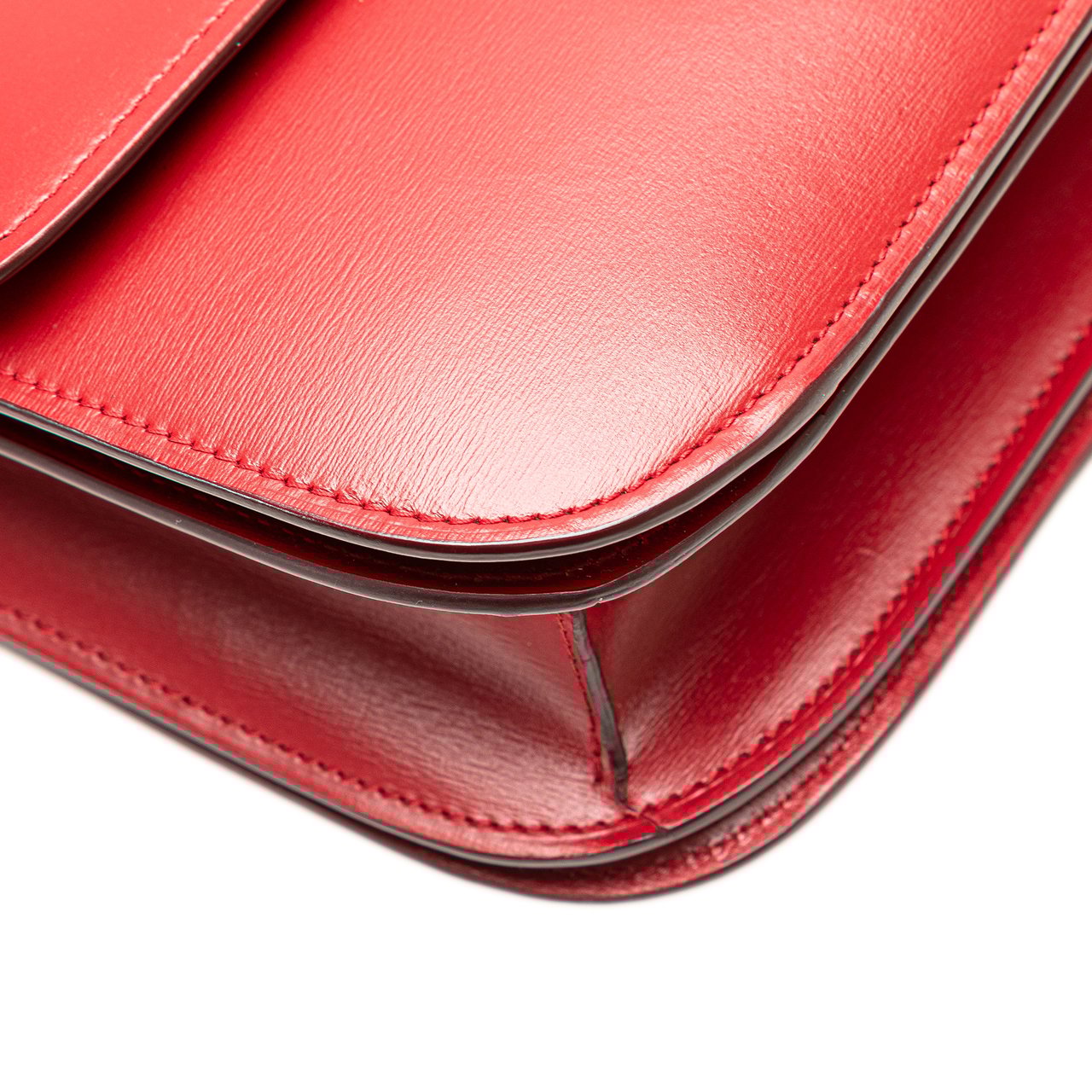 Celine Medium Calfskin Classic Box Rood