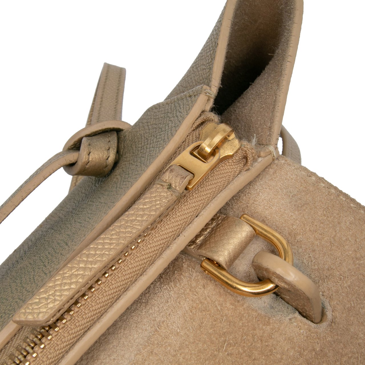 Celine Nano Grained Calfskin Belt Bag Goud