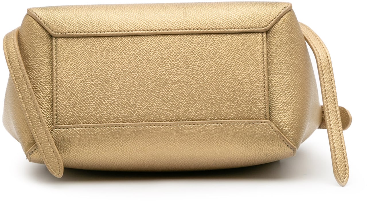 Celine Nano Grained Calfskin Belt Bag Goud