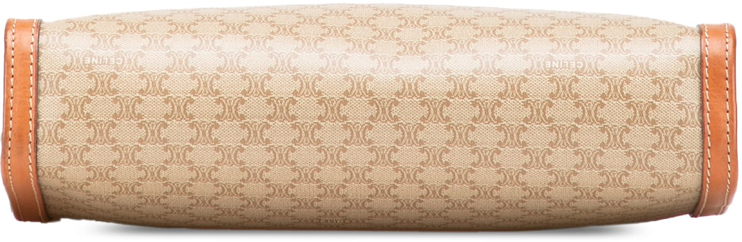 Celine Macadam Coated Canvas Clutch Bruin