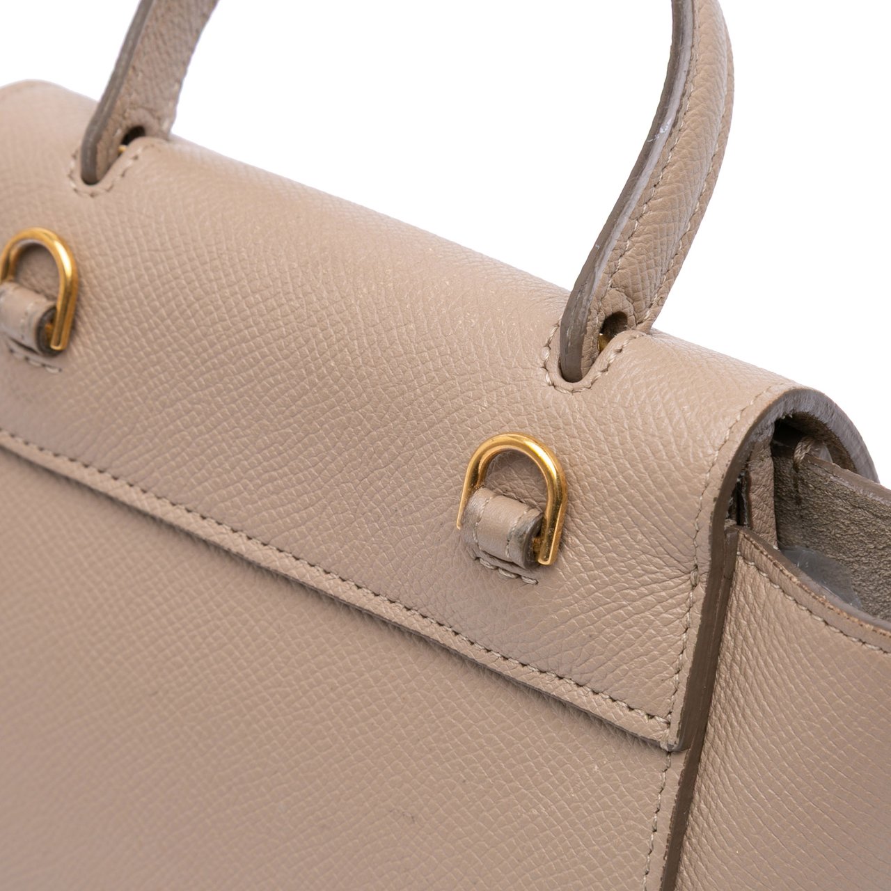 Celine Pico Grained Calfskin Belt Bag Bruin