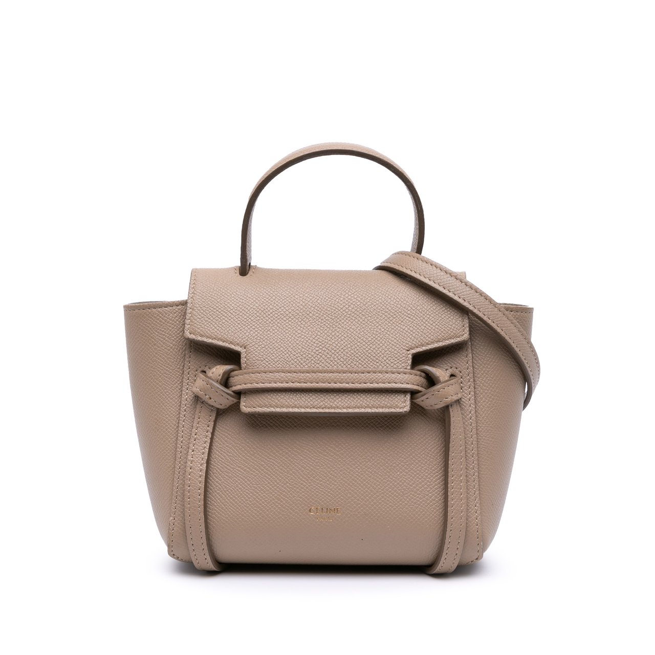 Celine Pico Grained Calfskin Belt Bag Bruin