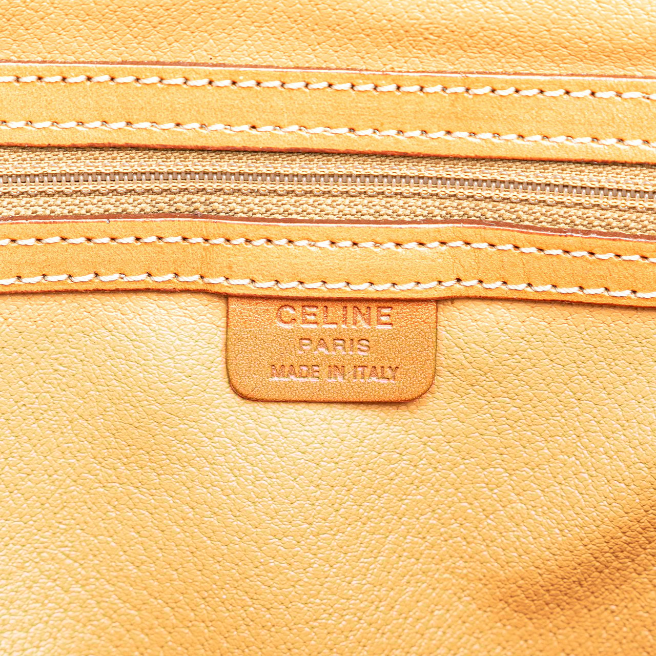 Celine Macadam Coated Canvas Dome Satchel Bruin