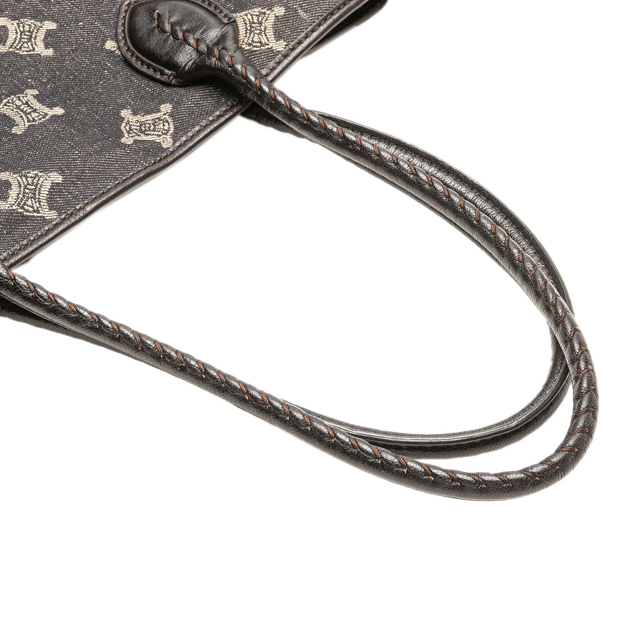 Celine Macadam Denim Tote Grijs