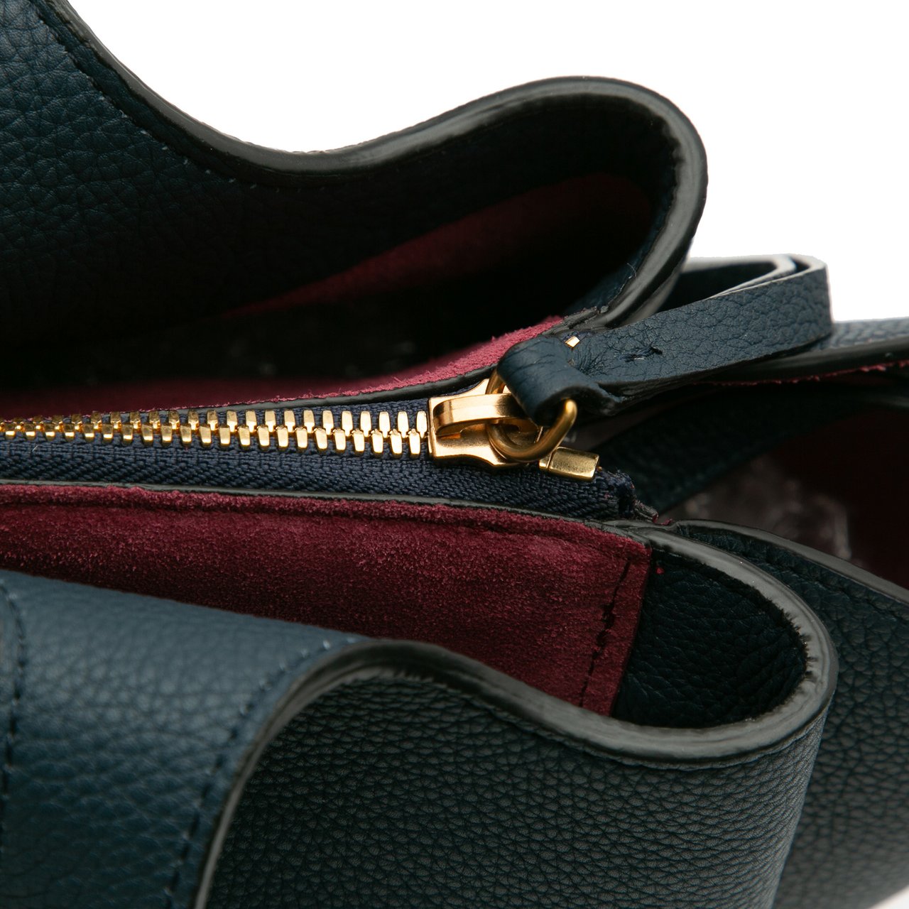 Celine Medium Calfskin Trifold Tote Blauw