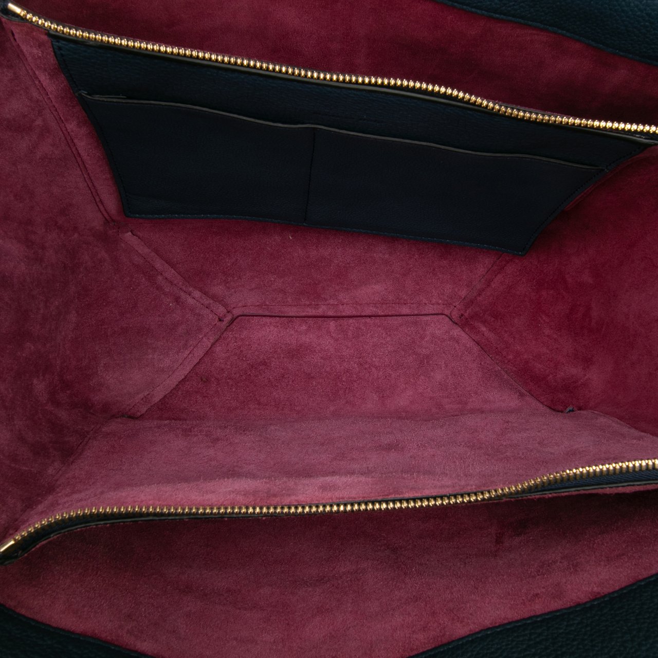 Celine Medium Calfskin Trifold Tote Blauw