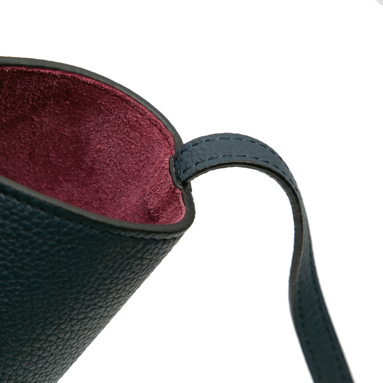 Celine Medium Calfskin Trifold Tote Blauw