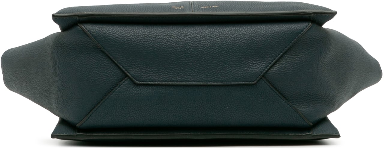 Celine Medium Calfskin Trifold Tote Blauw