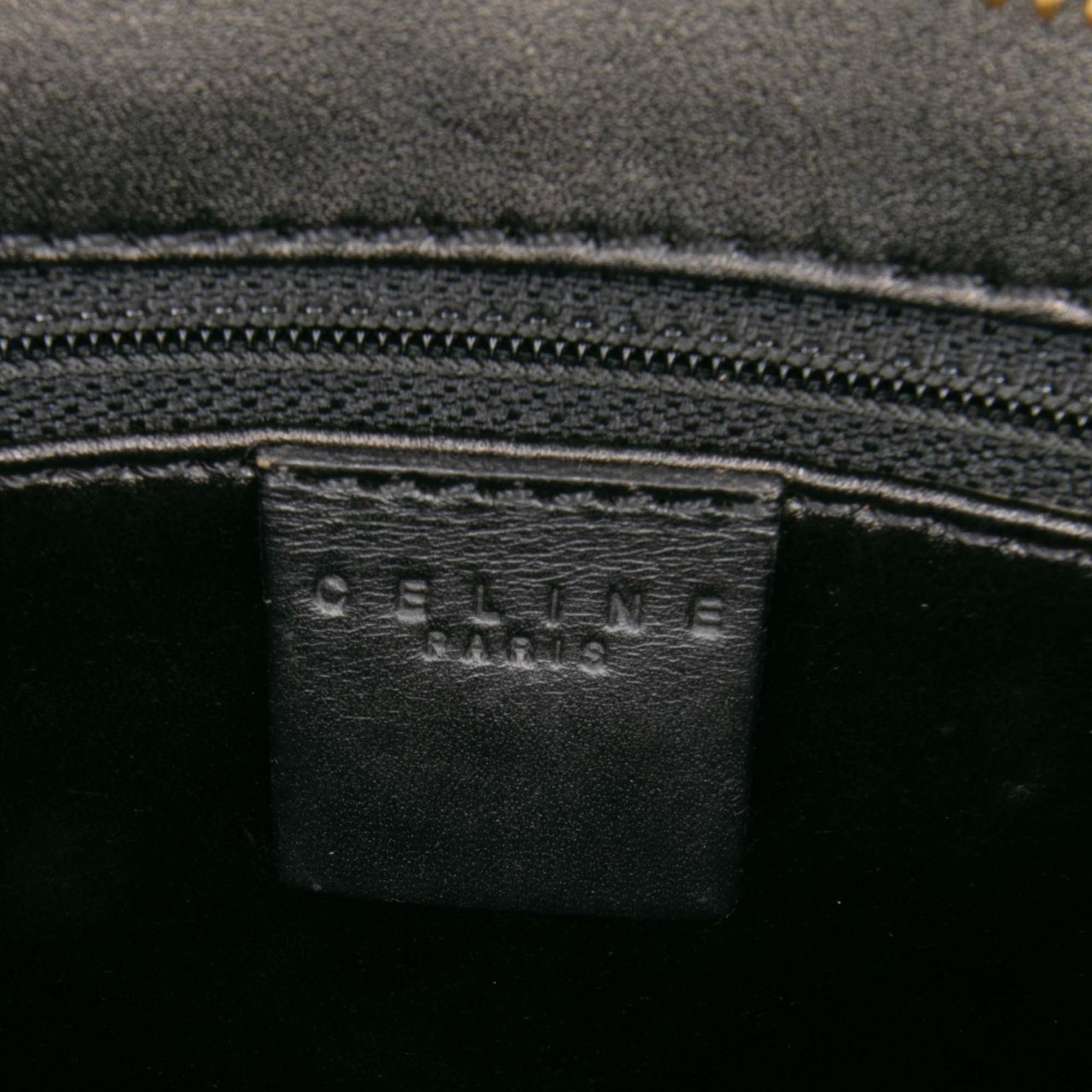 Celine Macadam Coated Canvas Tote Bruin