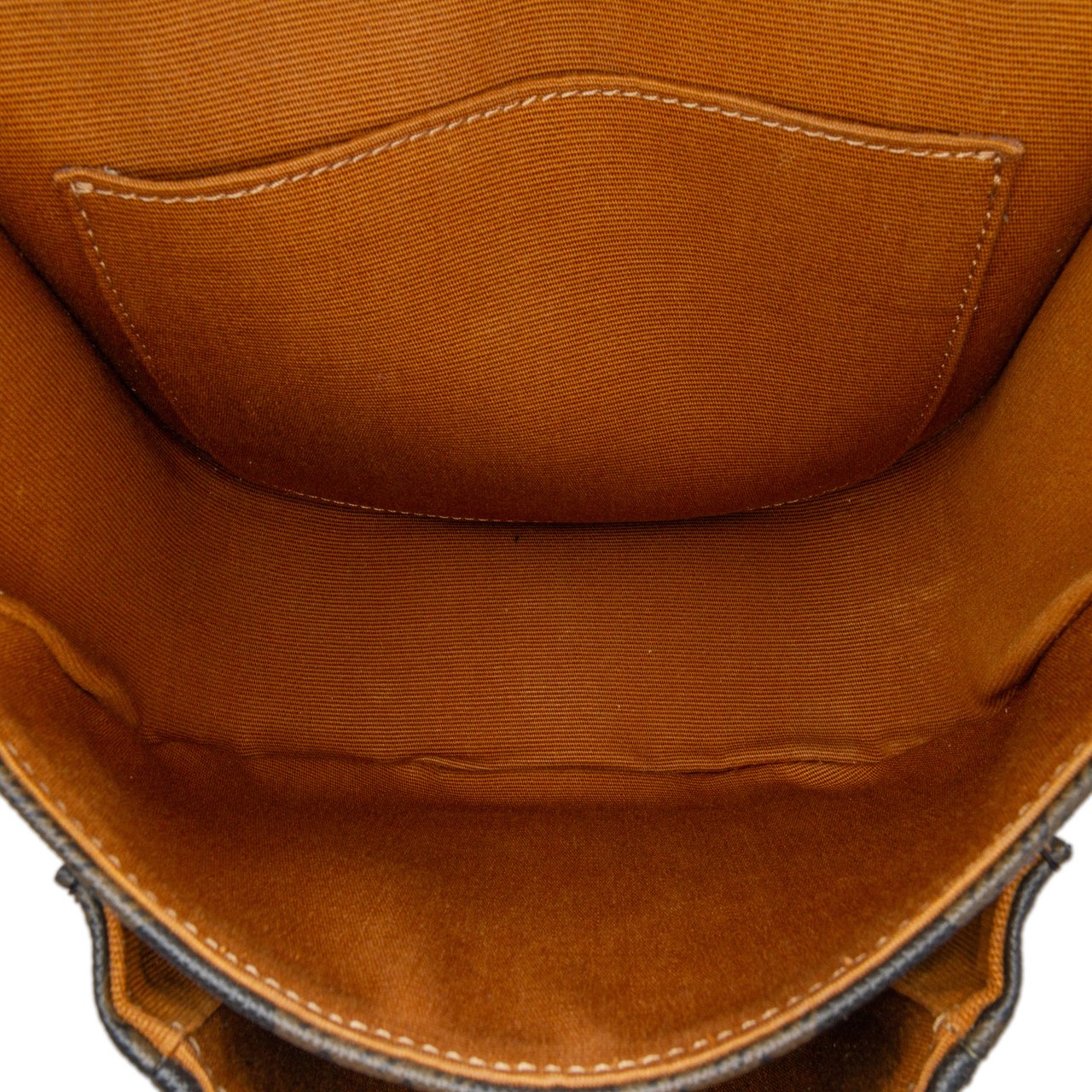Celine Medium Triomphe Coated Canvas Folco Crossbody Bruin