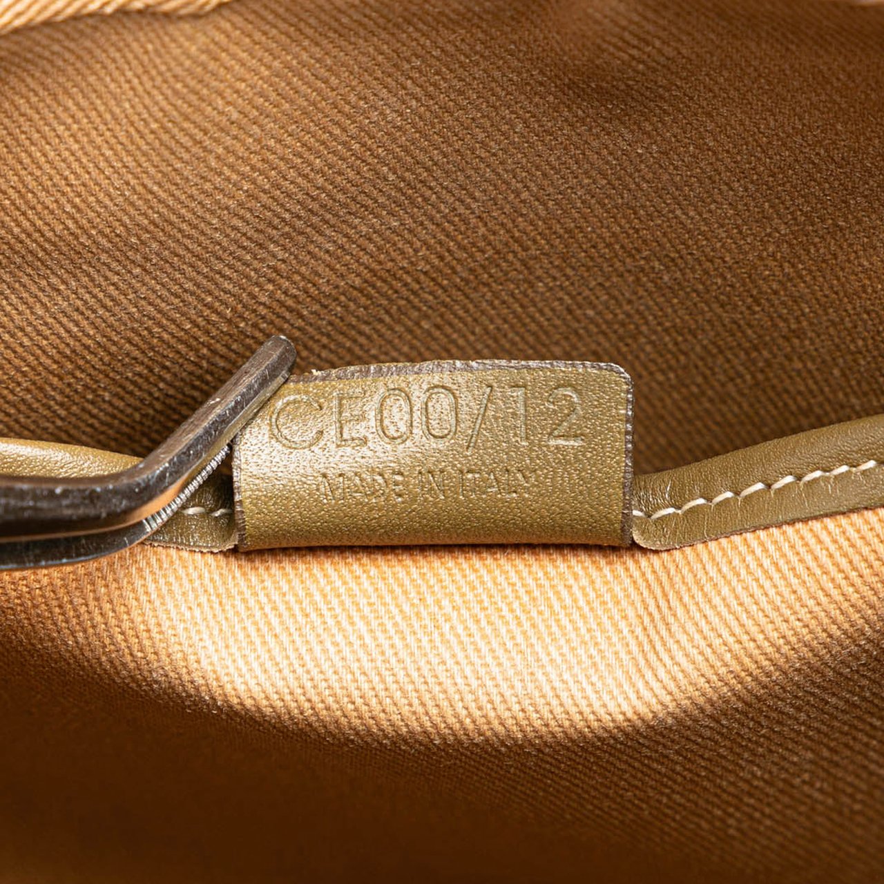 Celine C Macadam Canvas Shoulder Bag Bruin