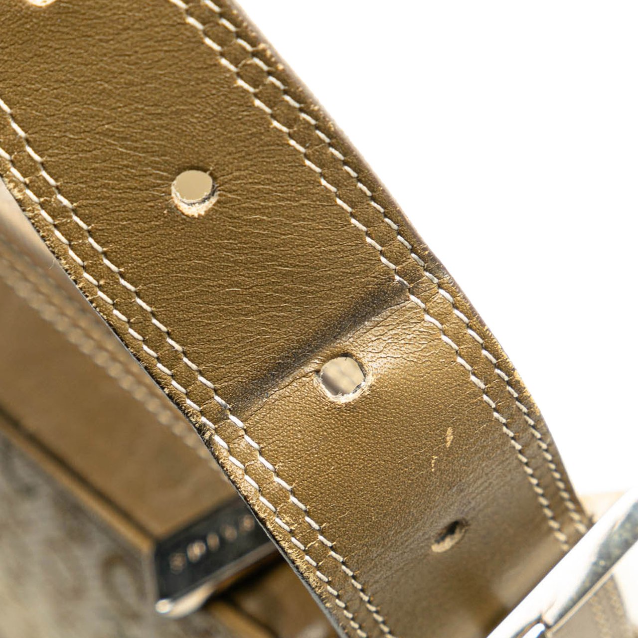 Celine C Macadam Canvas Shoulder Bag Bruin