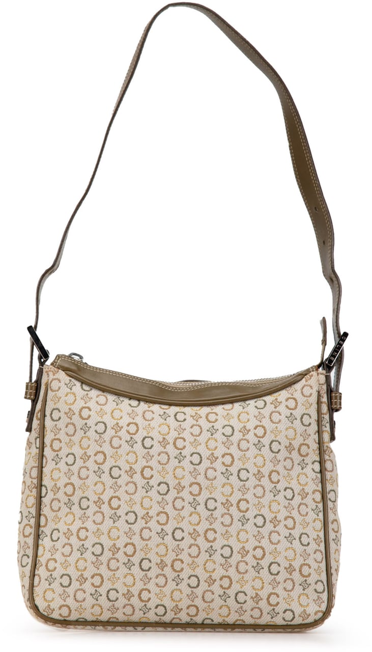 Celine C Macadam Canvas Shoulder Bag Bruin