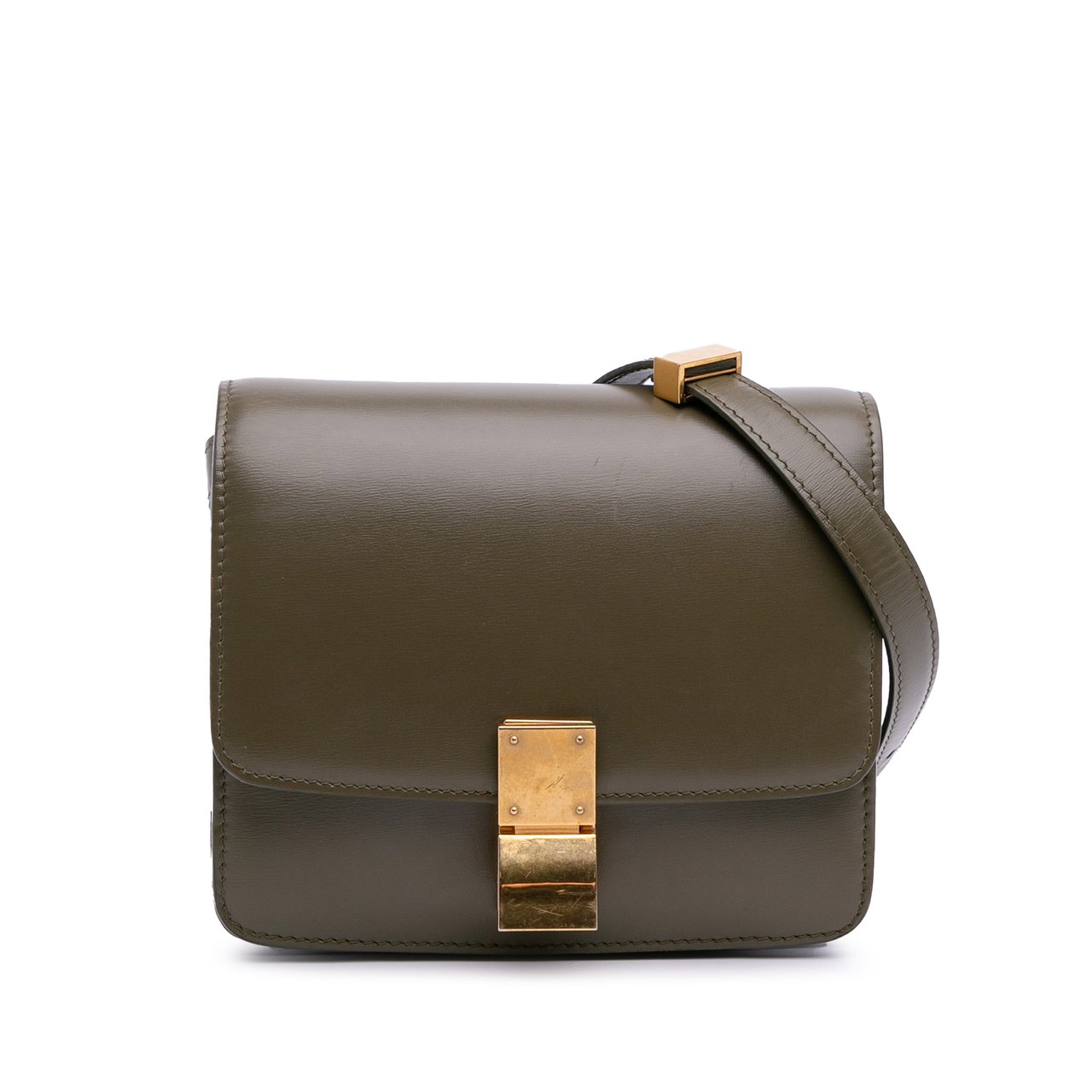 Celine Small Calfskin Classic Box Bruin