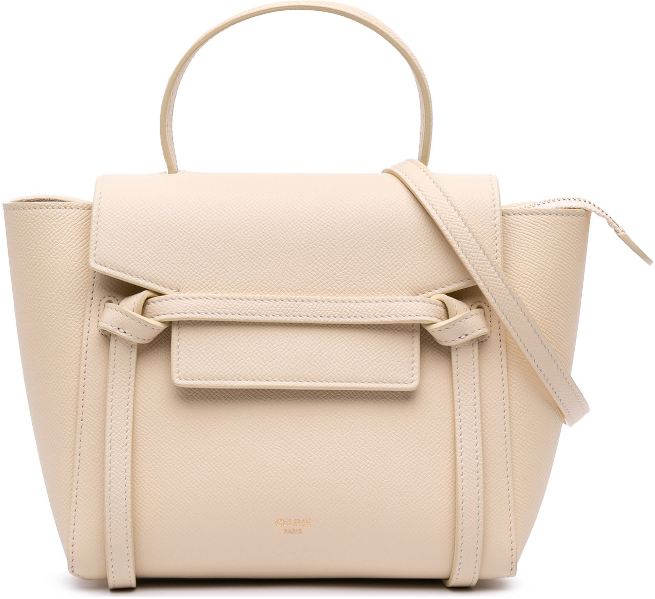 Celine Nano Grained Calfskin Belt Bag Bruin