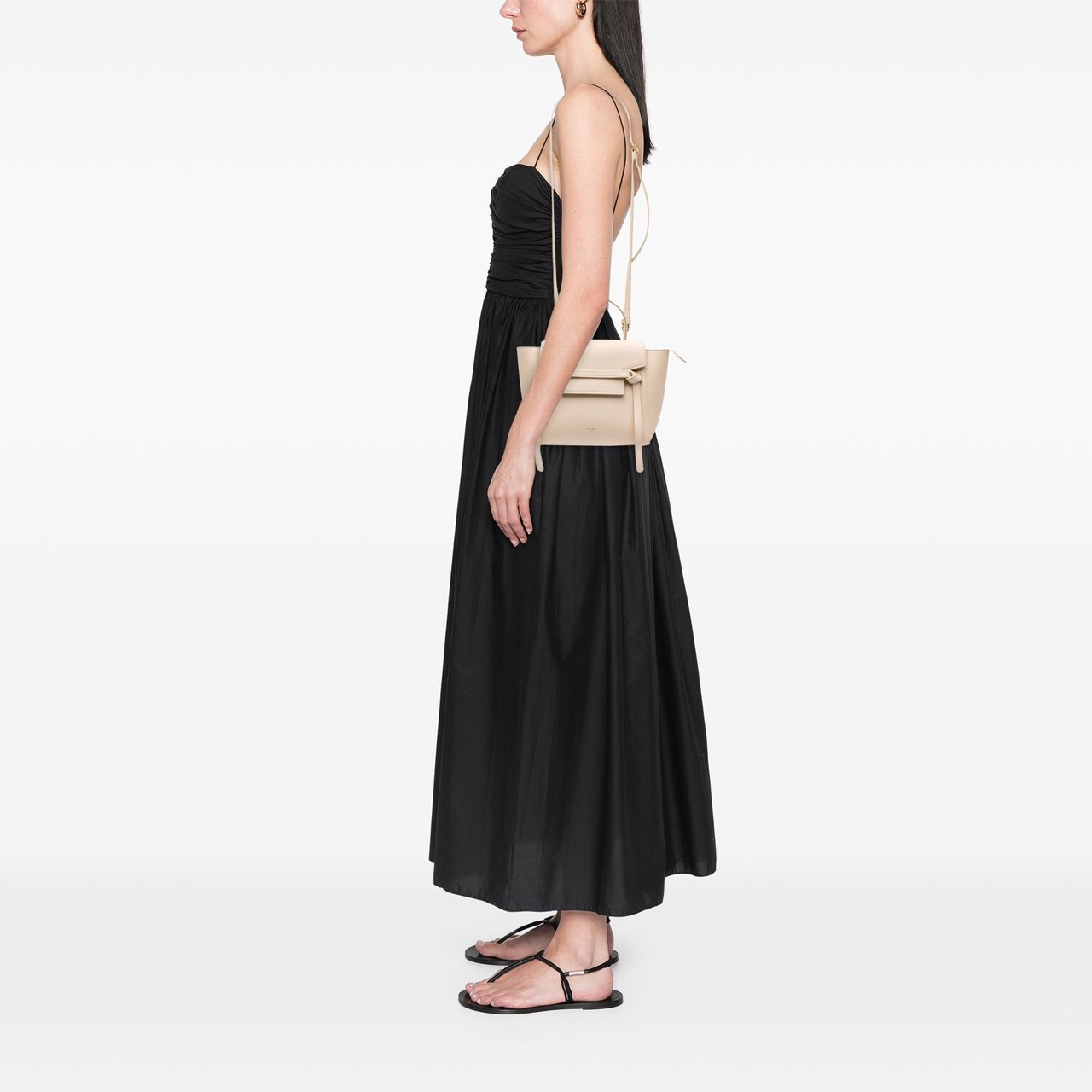 Celine Nano Grained Calfskin Belt Bag Bruin