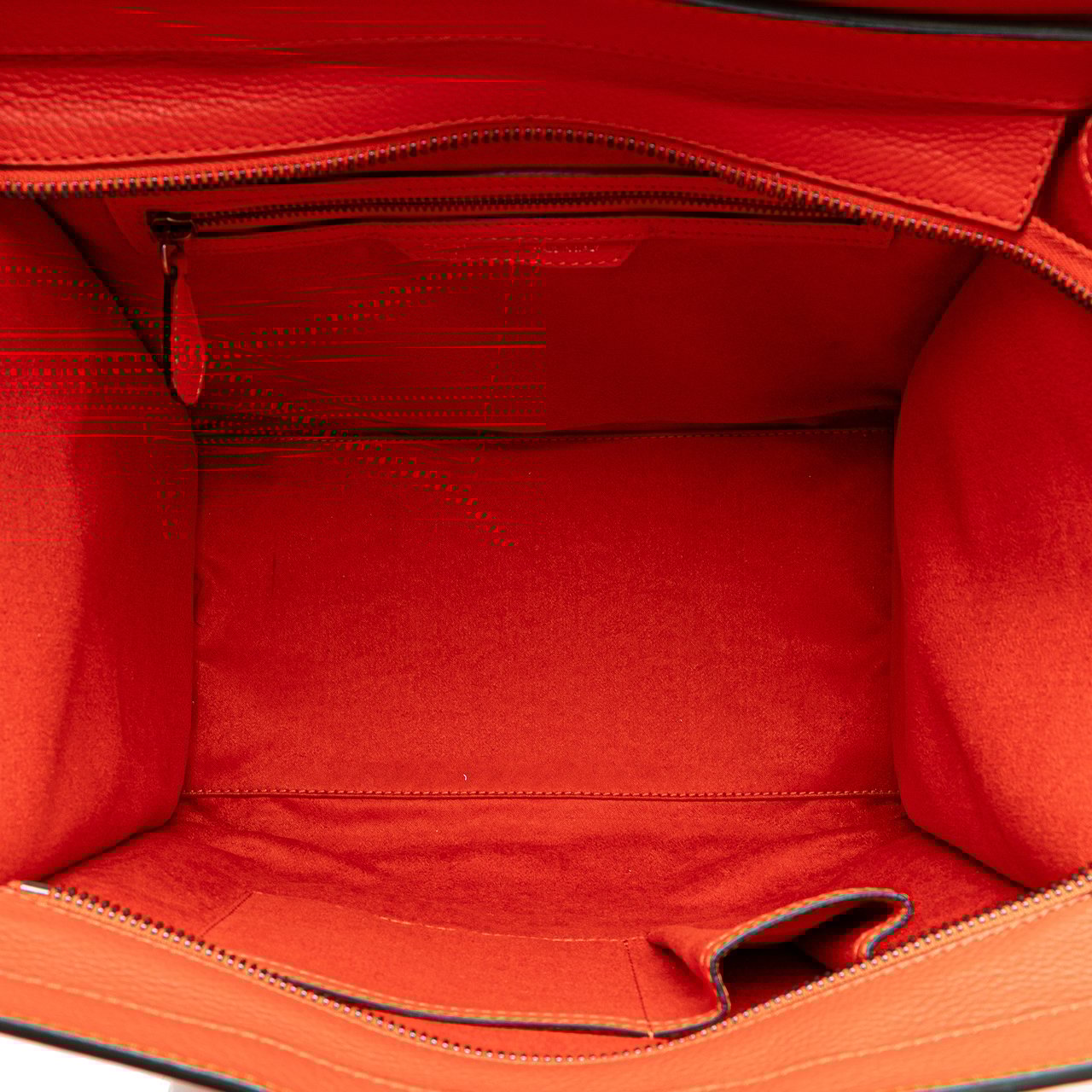 Celine Mini Leather Luggage Tote Oranje