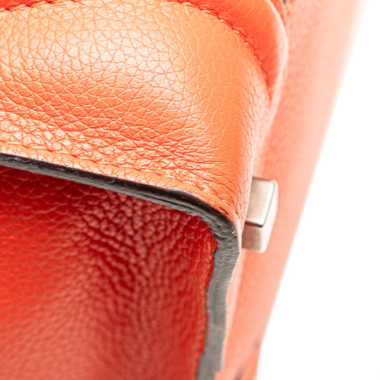 Celine Mini Leather Luggage Tote Oranje